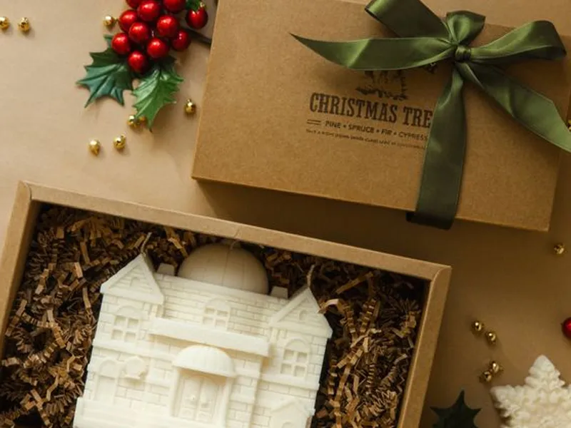 Christmas Candle 2 Piece Packaging Gift Boxes