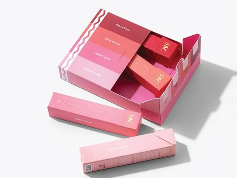 Collapsible Cardboard Lipstick Gift Box