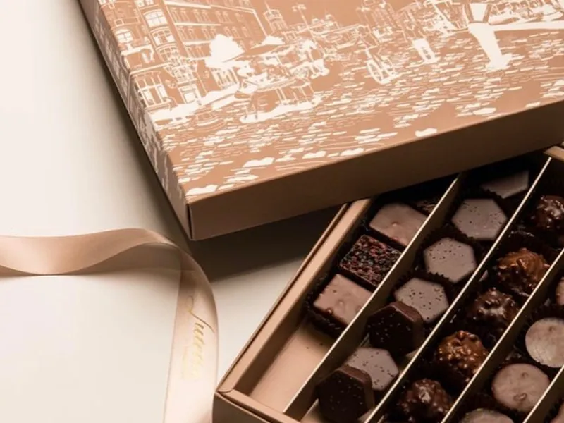 Customized Brown Truffle Chocolate Gift Box