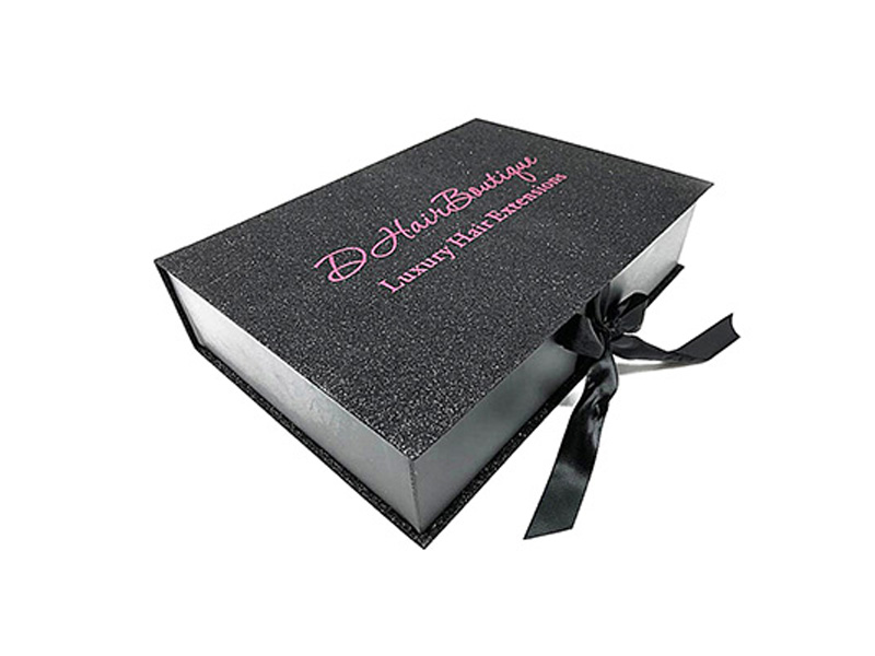 Large Black Embossing Glitter Skin Care Box