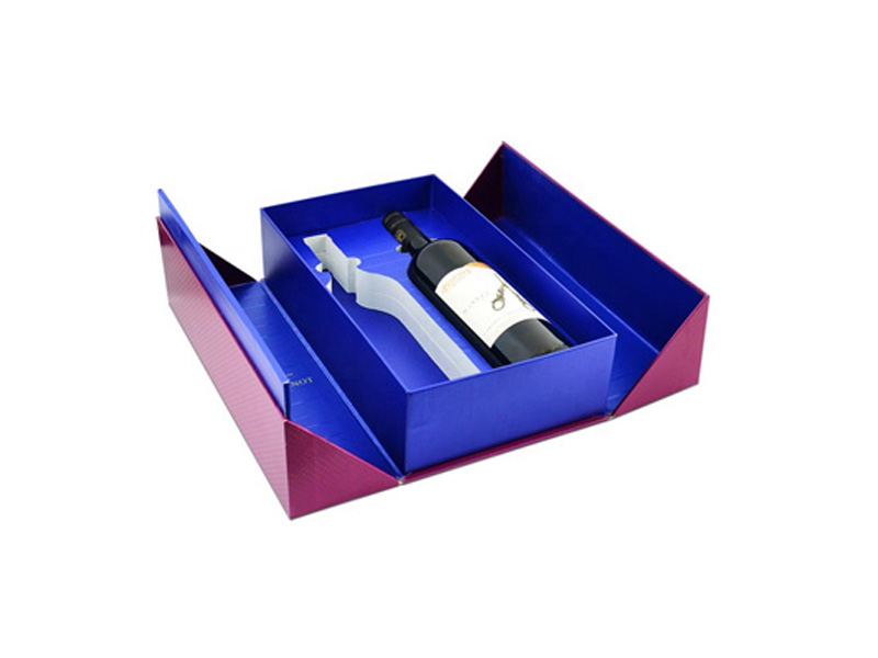 Rectangular Medium Luxury Wine Gift Boxes With Foam Insert